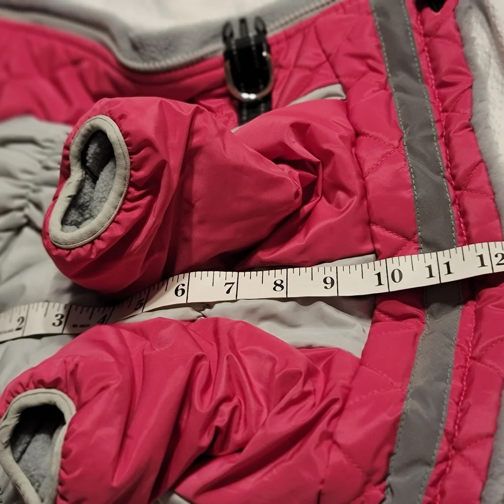 Nwot. Never Used.   Dog Parka Fuzzy Cozy Dog Jacket Pink Medium - Picture 13 of 15